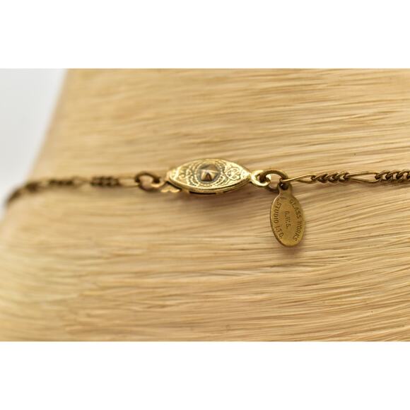 Glass Works Studios Anna Koplik Charm Necklace Heart Horse Brass Signed BinBN - Picture 6 of 12